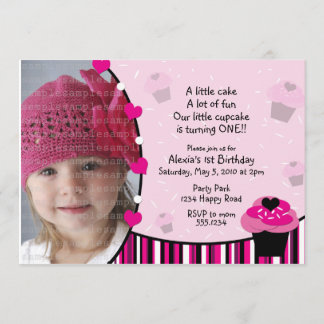 Convite para Cupcake ou Cartões de agradecimentos