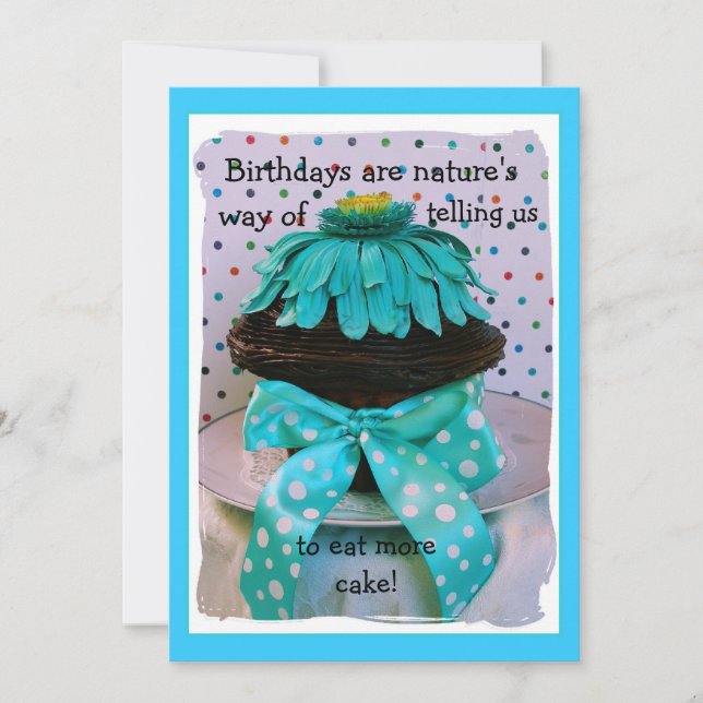 Convite para Cupcake Teal (Frente)