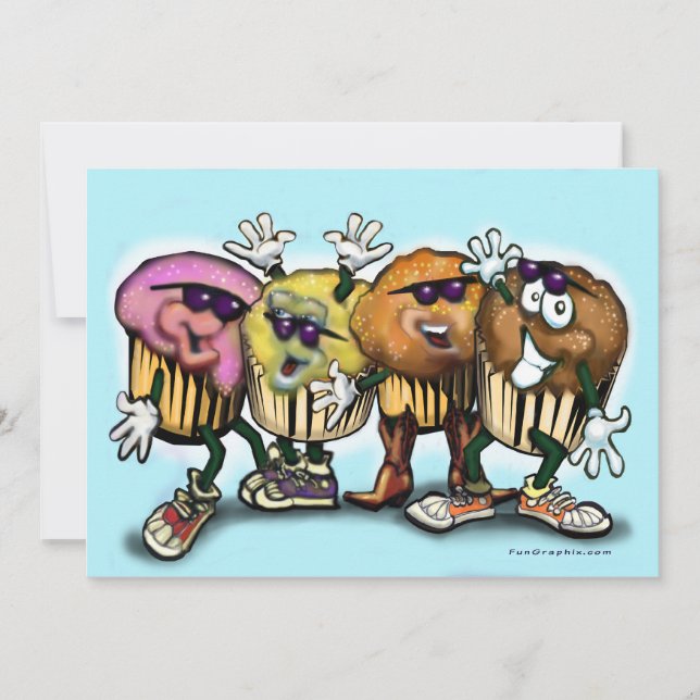 Convite para cupcakes (Frente)