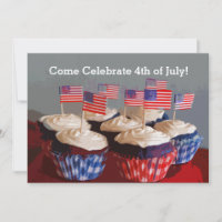 Convite para Cupcakes Patrióticos