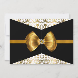 Convite para Damask-In-Bowed [Dourado]