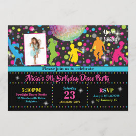 Convite para dança de Convite de festas Disco