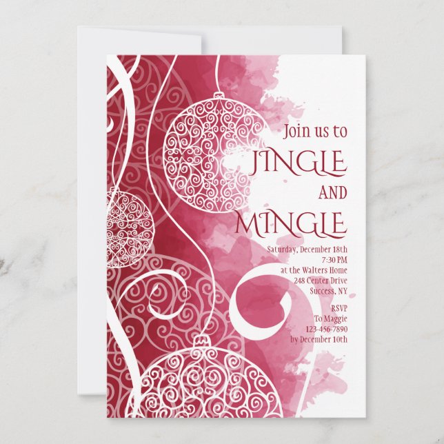 Convite para Decoração de Feriado (Frente)