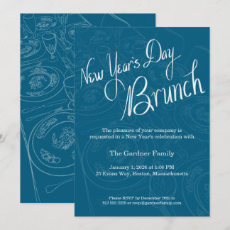 Convite para Decoração de Mesa de Brunch do Dia de
