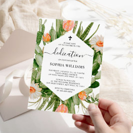 Convite para Dedicação de Quadros de Flores de Cac