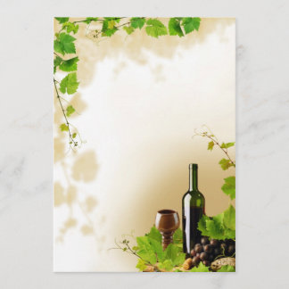 Convite para design de vinho