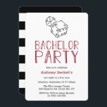 Convite para Despedida de Solteiro Noturno do Cass<br><div class="desc">Comemore com estilo com estes convites de despedida de solteiro. O design é fácil de personalizar com sua própria redação e sua família e amigos ficarão entusiasmados quando receberem esses fabulosos convites partidários.</div>