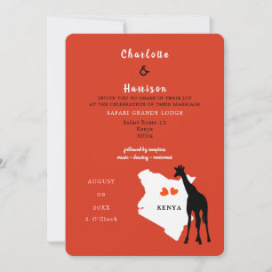 Convite para Destino de Casamento na África do Qu