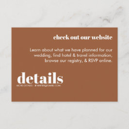 Convite para Detalhes de Casamento Mínimo