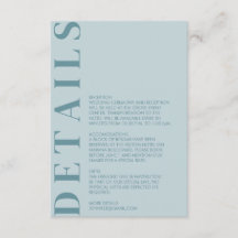 Convite para Detalhes de Casamento Mínimo