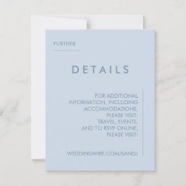 Convite para Detalhes de Casamento Mínimo