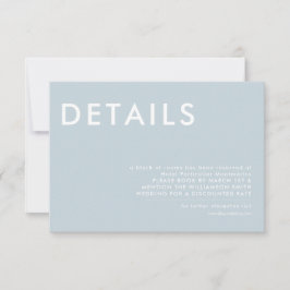 Convite para Detalhes de Casamento Mínimo