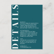 Convite para Detalhes de Casamento Mínimo