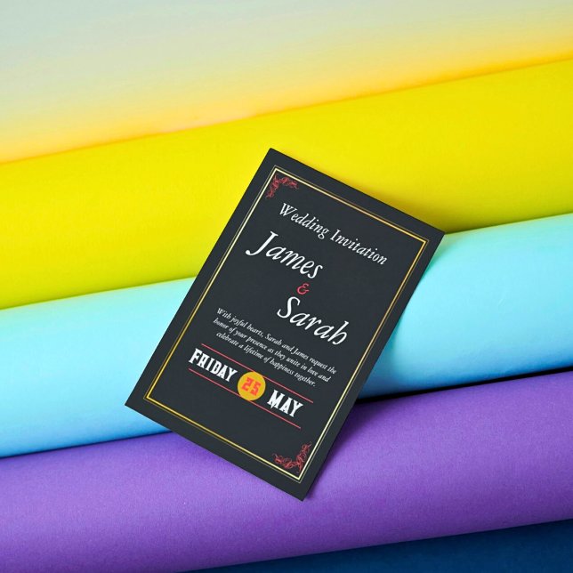 Convite para Detalhes Personalizados de Casamento  (Criador carregado)