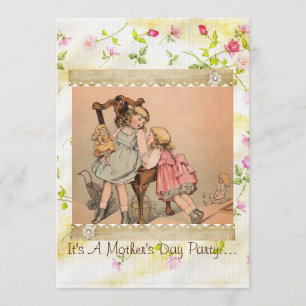 Convite para Dia de as mães Mys Rosebud
