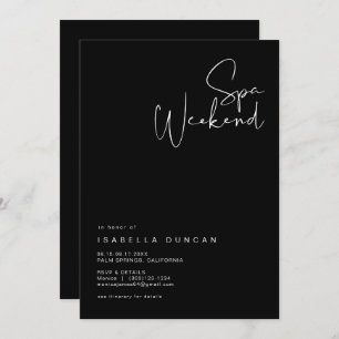 Convite para Dia Spa de JOVI Edgy Black Bacheloret