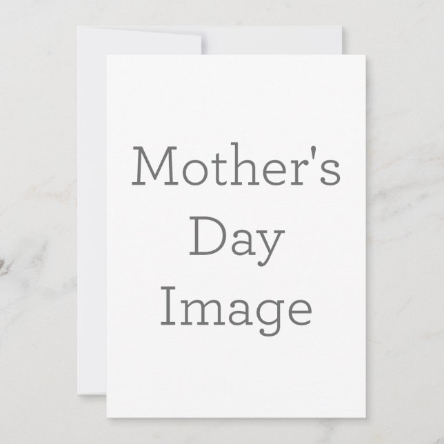 Convite simples, Tamanho: 12,7 cm x 17,8 cm, Papel: Fosco, Canto: Quadrado, Envelopes: Branco, Qualidade de impressão: Padrão (Frente)