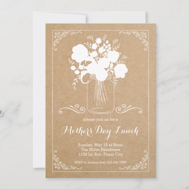 Convite para Dias de as mães Russos (Frente)