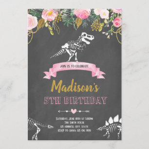 Convite para dinossauros