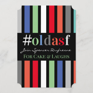 Convite para diversão de Festa de aniversário #old