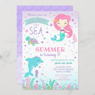 Convite para Dolphin Sereia - Sob o Mar