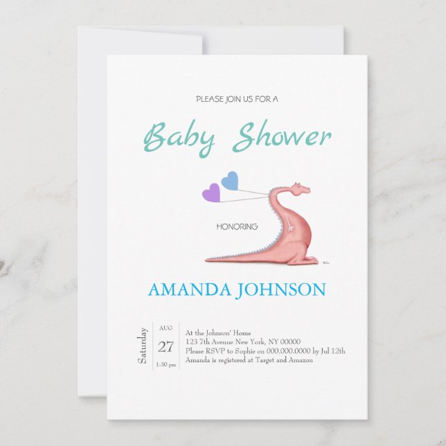 Convite para Dragão travesso (Frente)