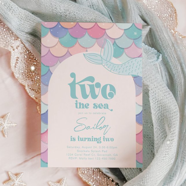 Convite para duas sereias marítimas (Criador carregado)