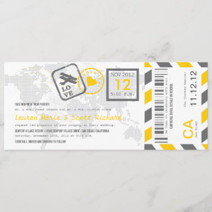 Convite para emissão de bilhetes de avião de passa