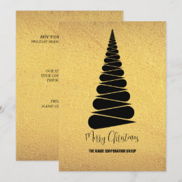 Convite para empresas da árvore de Natal abstrato