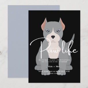 Convite para encontro de pit bull