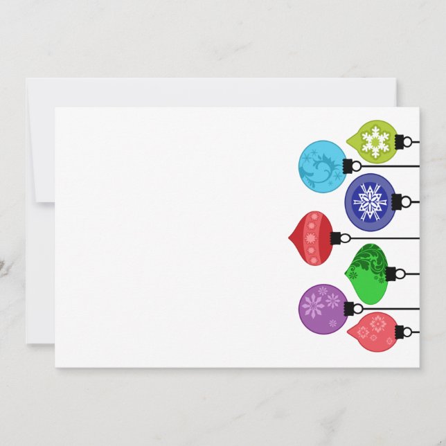 Convite para Enfeites de natal (Frente)