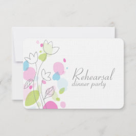 Convite para ensaio de pétalas de flores de confet