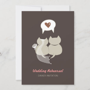 Convite para Ensaios do Casamento de Gatos de Dese