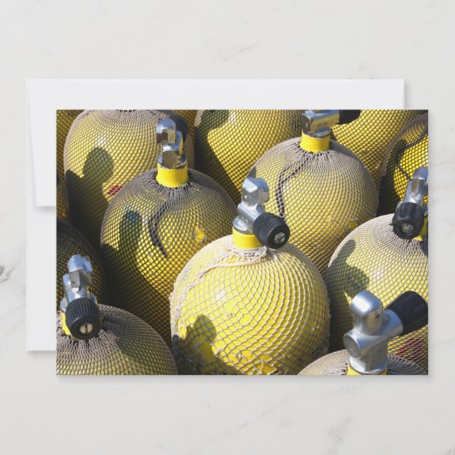 Convite Para Equipamento De Mergulho De Scuba (Frente)