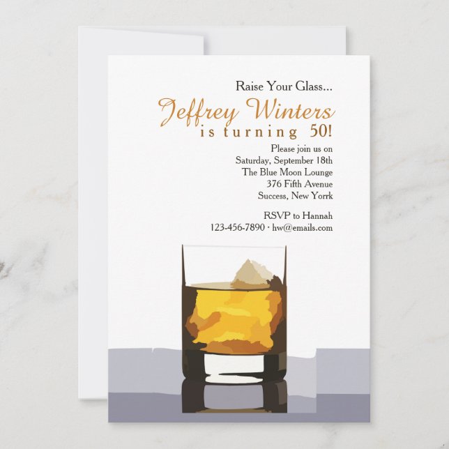 Convite para Erguer o Copo (Frente)