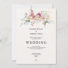 Convite para estationery de Casamento Floral