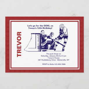 Convite para Estrela de Hockey com Gelo
