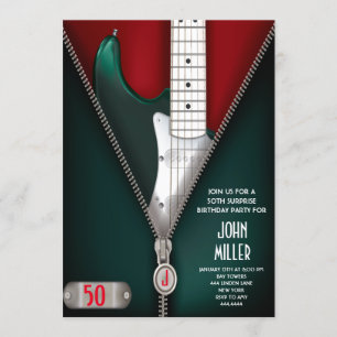 Convite para Estrela de Violão de 50.º aniversário