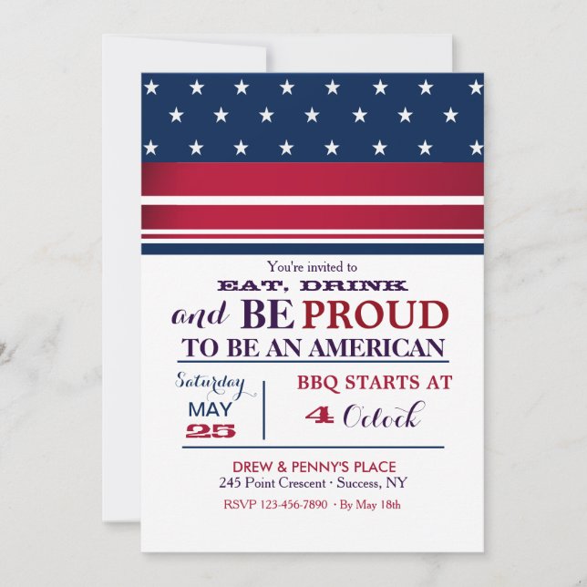 Convite para Estrelas Americanas (Frente)