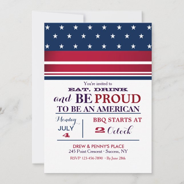 Convite para Estrelas Americanas (Frente)