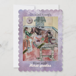 convite para etiquetas de cavalos personalizados