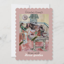 convite para etiquetas de cavalos personalizados