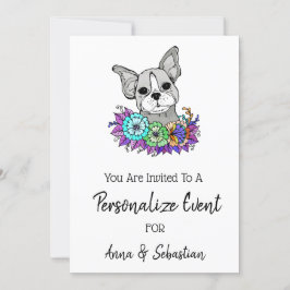 *~* Convite para Evento de Cachorro Francês Boniti