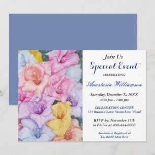 CONVITE PARA EVENTO DE FESTA NO JARDIM À TARDE