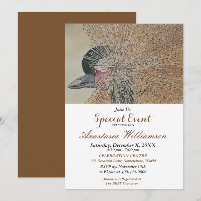 CONVITE PARA EVENTO DE FESTA SURPRESA (Frente/Verso)