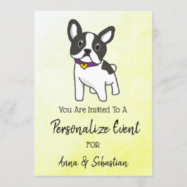 *~* Convite para Evento de Frenchie Bulldog Francê