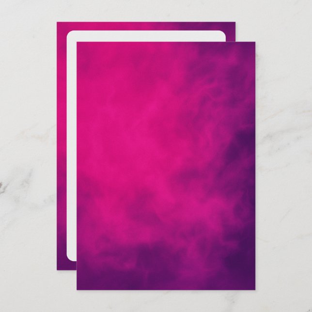 Convite para evento de fumaça neon-rosa - personal (Frente/Verso)