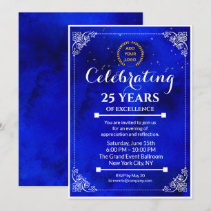 Convite para Evento de Negócios de Marco Azul e Br