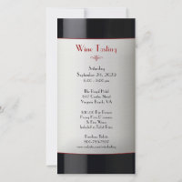 Convite para Evento de Provando de Vinho