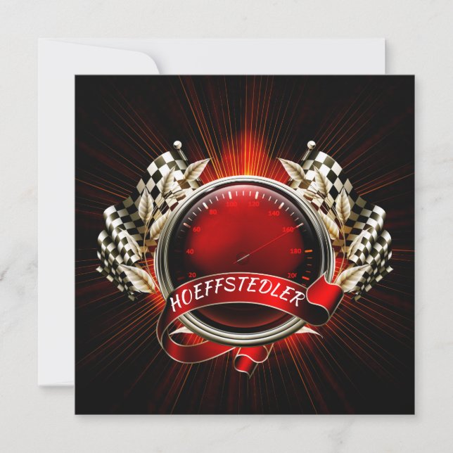 Convite para Evento de Raça de Corrida (Frente)